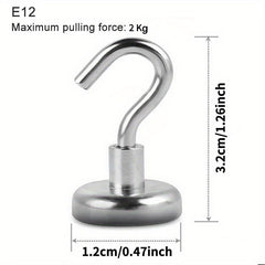 10pcs Strong Magnetic Hooks for Home Kitchen Bar Storage