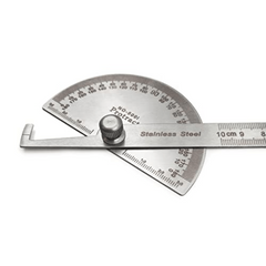 Stainless Steel Angle Protractor 0-180u00b0 10.01cm Woodworking Tool