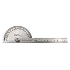 Stainless Steel Angle Protractor 0-180u00b0 10.01cm Woodworking Tool