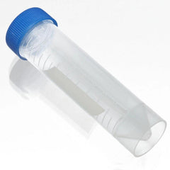 Disposable Centrifuge Tubes w/ Caps, Conical Bottom, 15mL, Pack of 50