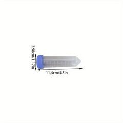 Disposable Centrifuge Tubes w/ Caps, Conical Bottom, 15mL, Pack of 50