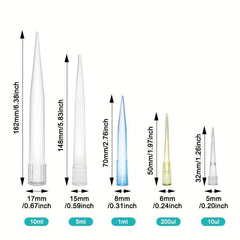 JOANLAB Lab Pipette Tips 10ul 200ul 1ml 5ml 10ml Disposable Plastic Tip