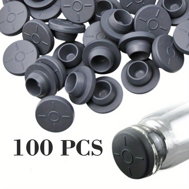 100pcs 19mm Rubber Stoppers Self Healing Injection Ports Jar Inoculation