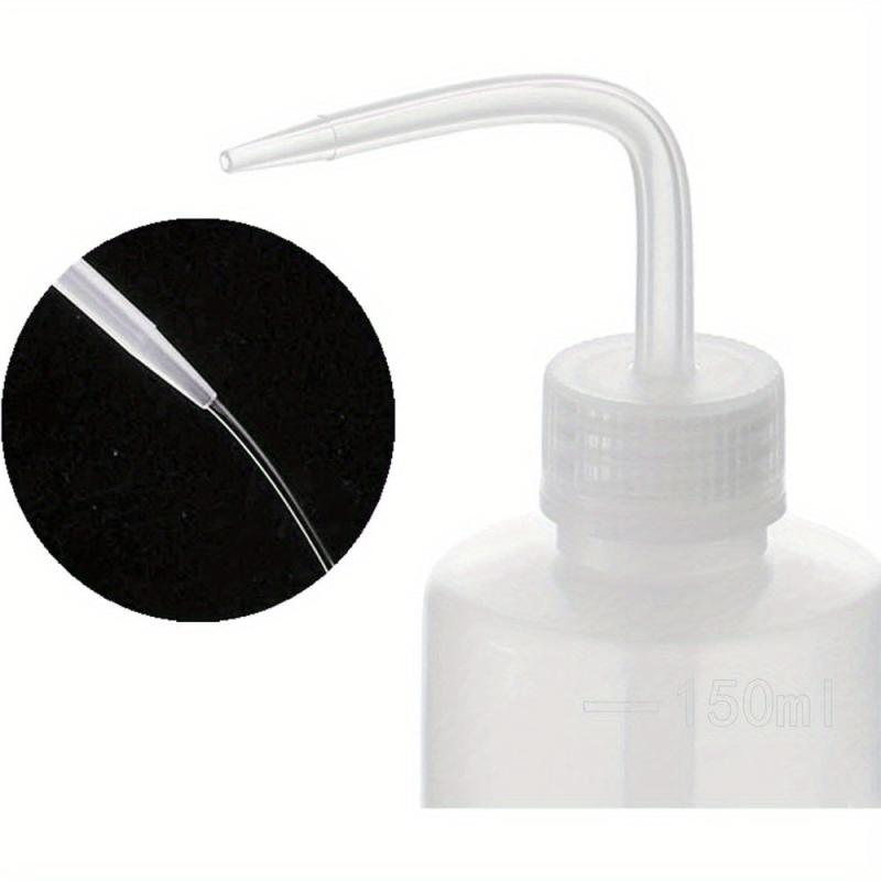 3pcs Plastic Wash Bottle 5oz 150ml, Safety Squeeze Bottle with Measurement