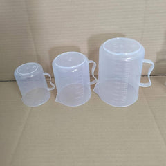 10pcs Handle Measuring Cup Set Lab Equipment Chemical Reagents