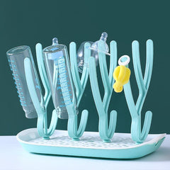 Large Capacity Cup Drying Rack with Tray Gray