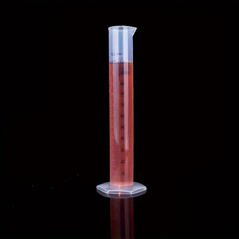 Clear Double-Sided Lab Graduated Cylinder Set with Brush Dropper