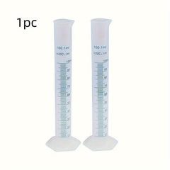 Clear Double-Sided Lab Graduated Cylinder Set with Brush Dropper