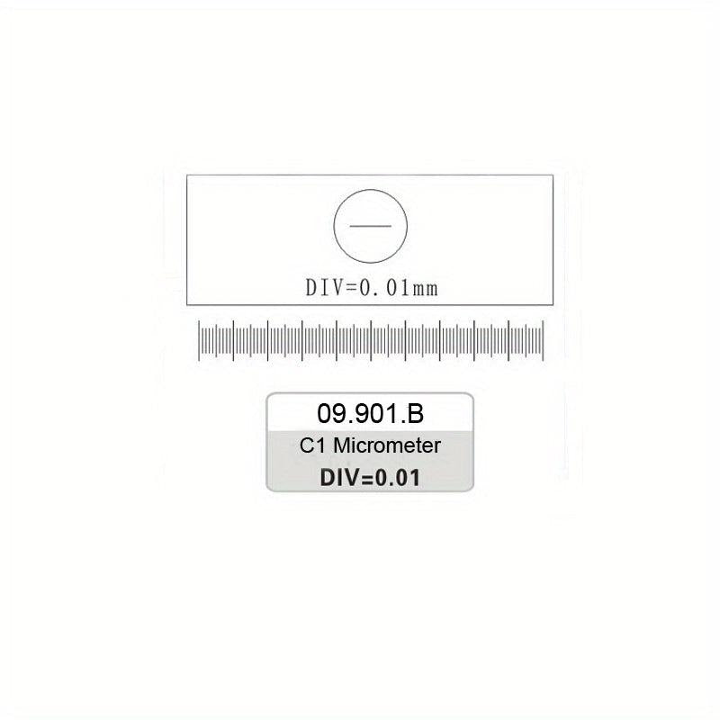 C1 Division 0 01mm Microscope Stage Calibration Slide Micrometer