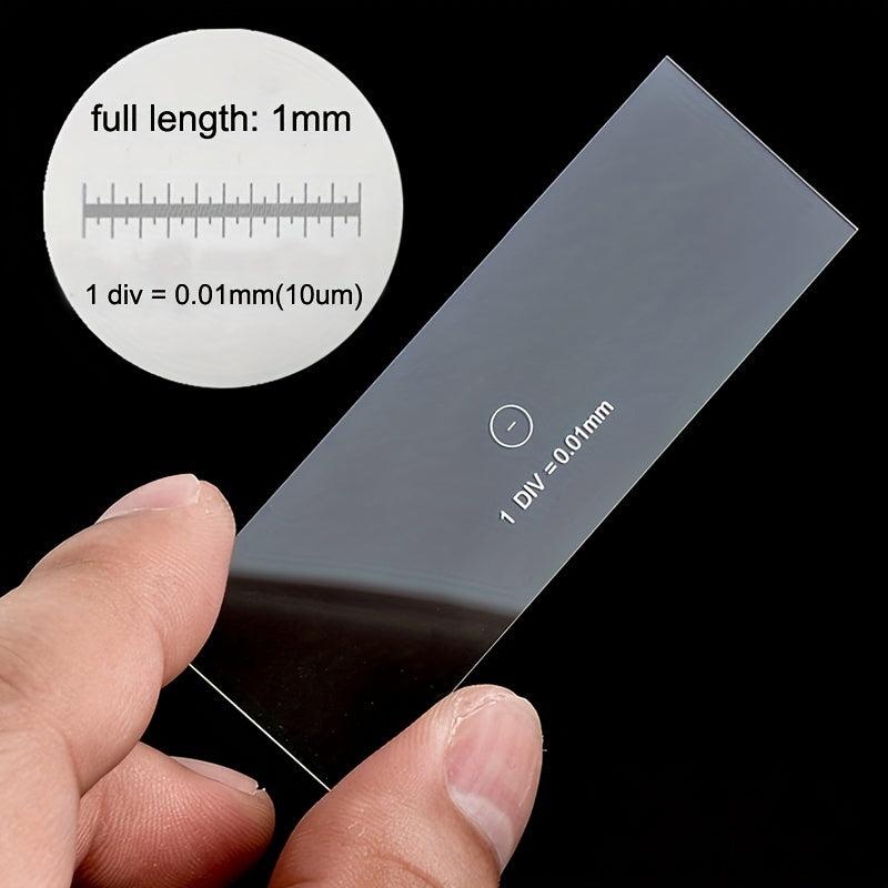 C1 Division 0 01mm Microscope Stage Calibration Slide Micrometer