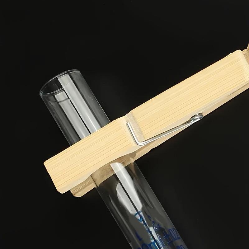 2pcs Test Tube Clips Glass Test Tube Wooden Chemistry Experiment Equipment