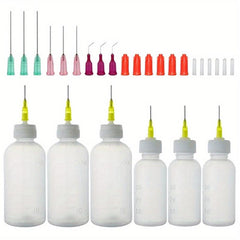6pcs Syringe Bottles 30ml 50ml Dispensing Set