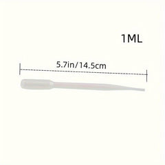 100pcs Disposable Plastic Droppers Individually Wrapped