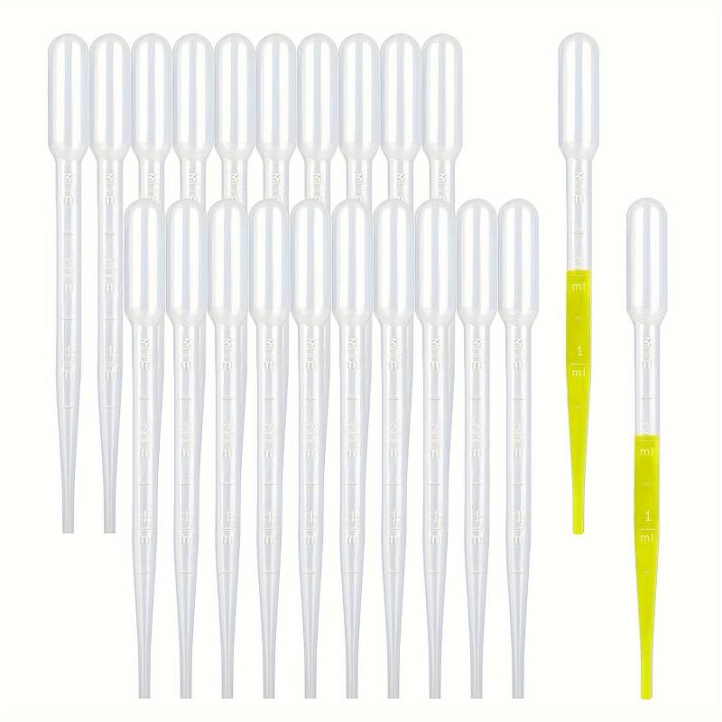 100pcs Disposable Plastic Droppers Individually Wrapped