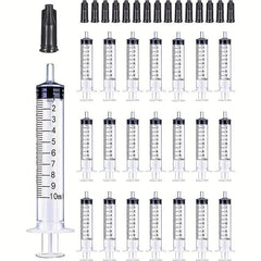 10pcs 10ML Plastic Syringes Lab Measurement Refilling Pet Feeding