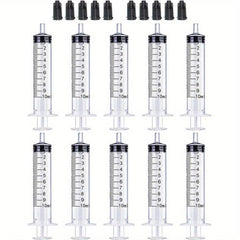 10pcs 10ML Plastic Syringes Lab Measurement Refilling Pet Feeding