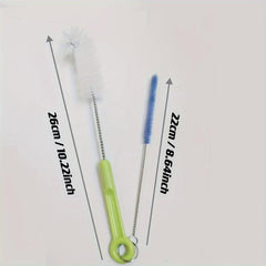 2pcs Bottle Straw Brush 360 Cleaner for Glass Cup Pacifier Kitchen Accessories