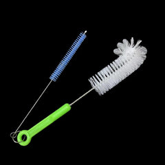 2pcs Bottle Straw Brush 360 Cleaner for Glass Cup Pacifier Kitchen Accessories