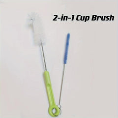 2pcs Bottle Straw Brush 360 Cleaner for Glass Cup Pacifier Kitchen Accessories