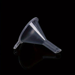 4pcs Clear Plastic Mini Funnel for Lab Bottles Essential Oils Perfumes Spices