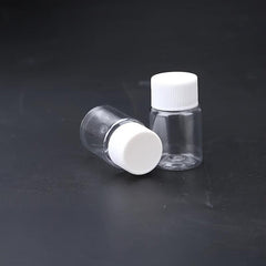 6pcs Portable Clear Plastic Bottles Small Vial Liquid Solid Vial Packing Bottle