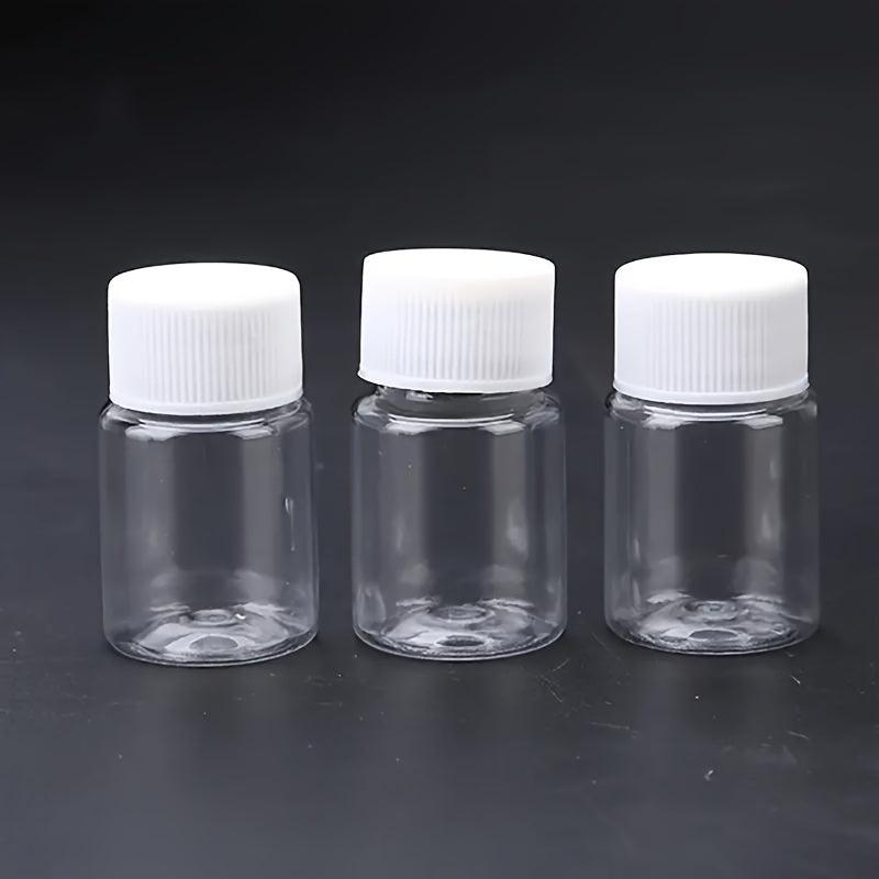 6pcs Portable Clear Plastic Bottles Small Vial Liquid Solid Vial Packing Bottle