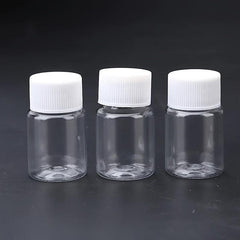 6pcs Portable Clear Plastic Bottles Small Vial Liquid Solid Vial Packing Bottle