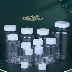 6pcs Portable Clear Plastic Bottles Small Vial Liquid Solid Vial Packing Bottle