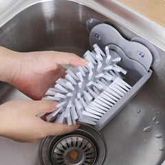 Suction Cup Glass Bottle Cleaning Brush - Kitchen Rotate Wash Cup Brush