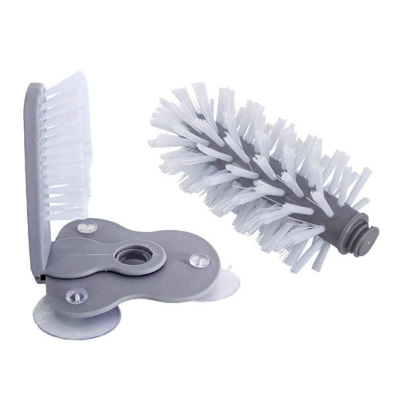 Suction Cup Glass Bottle Cleaning Brush - Kitchen Rotate Wash Cup Brush