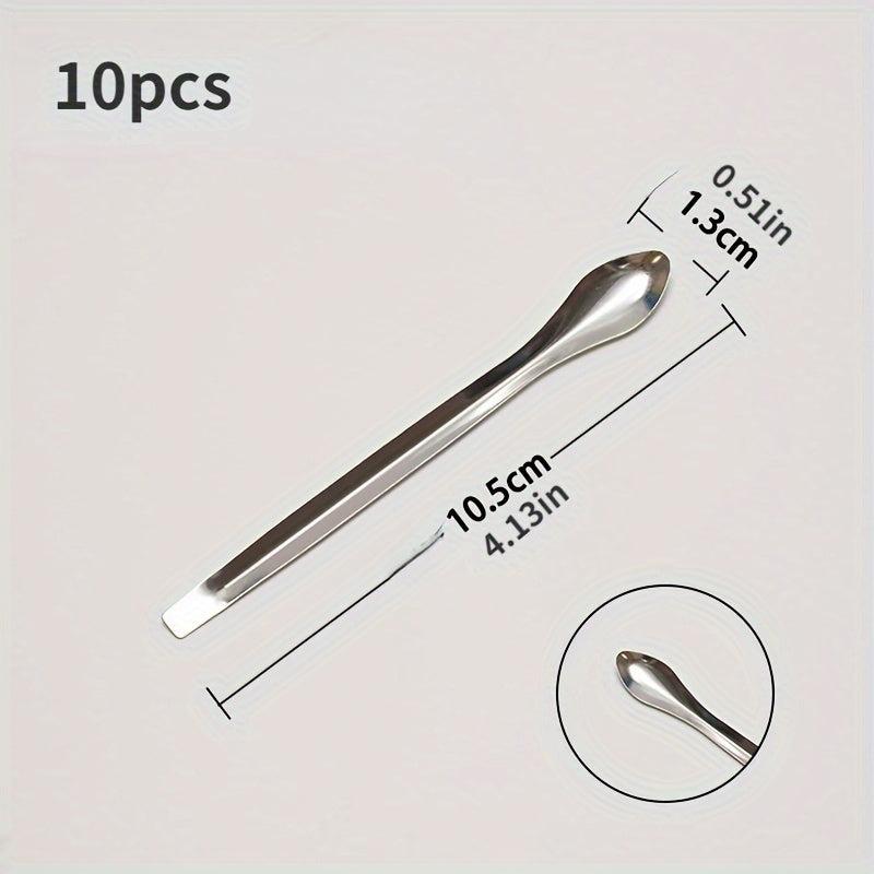 10pcs Small Spoon Shovel Fill Pill Capsules Lab Supplies