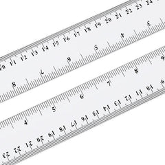 5pcs Plastic Ruler Straight Drawing Stationery Student Ruler School Office