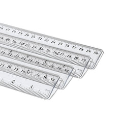 5pcs Plastic Ruler Straight Drawing Stationery Student Ruler School Office