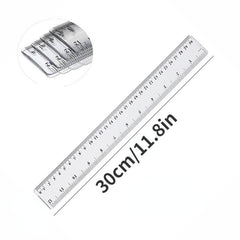 5pcs Plastic Ruler Straight Drawing Stationery Student Ruler School Office
