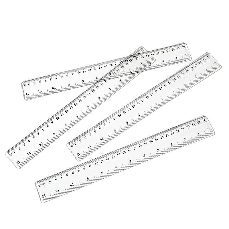 5pcs Plastic Ruler Straight Drawing Stationery Student Ruler School Office
