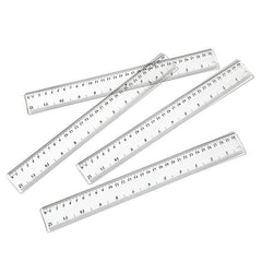 5pcs Plastic Ruler Straight Drawing Stationery Student Ruler School Office