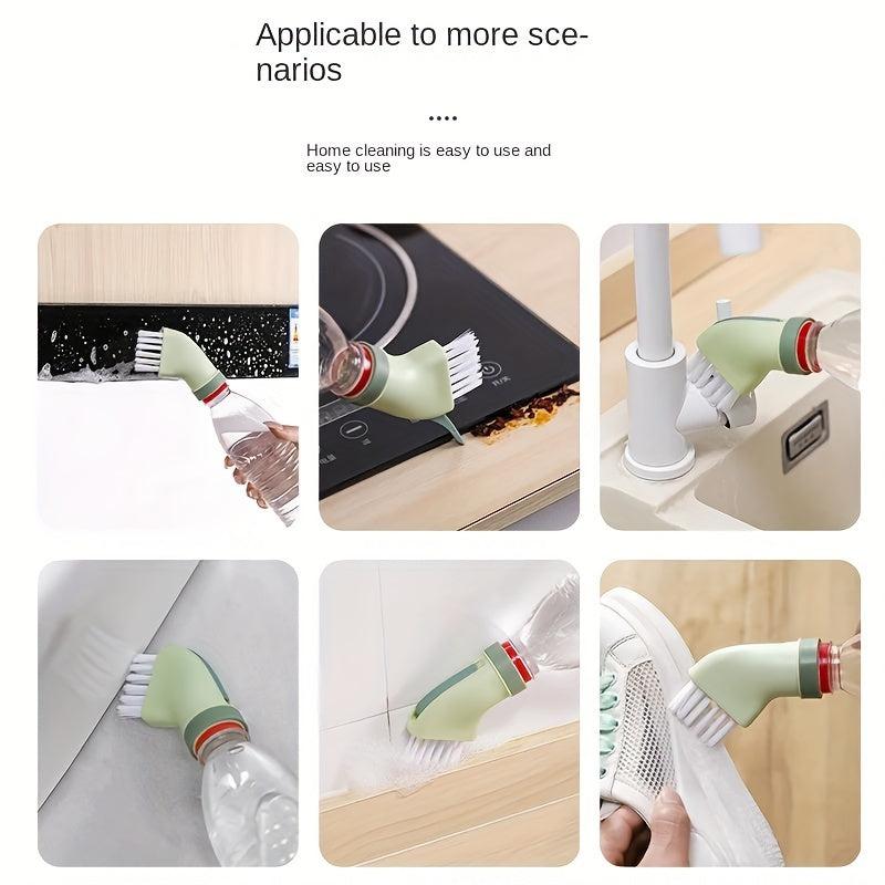 2pcs Dual use Cleaning Brush Connects to Water Bottle Household Gap Brush
