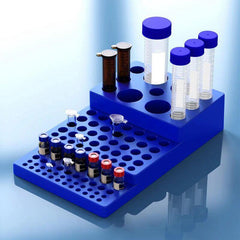 Lab Centrifuge Tube Rack 0.2-50mL Stepped Test Tube Holder