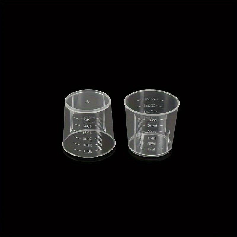 20pcs 30ml Transparent Plastic Measuring Cup Graduated Cup