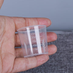 20pcs 30ml Transparent Plastic Measuring Cup Graduated Cup