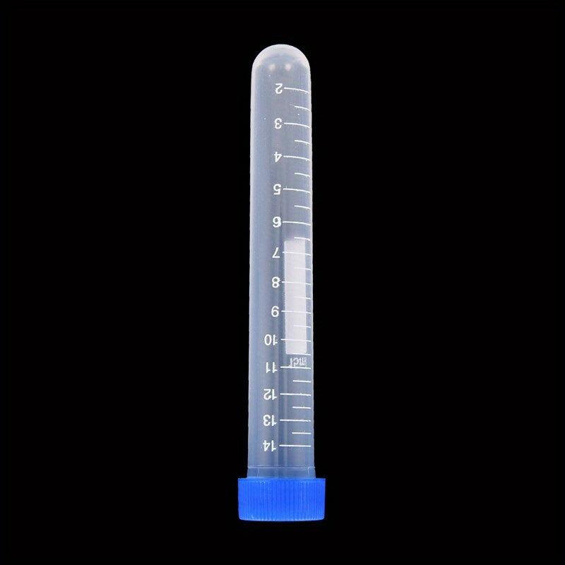 100pcs 10ml 15ml Graduation Centrifuge Test Tube Vial with Lids
