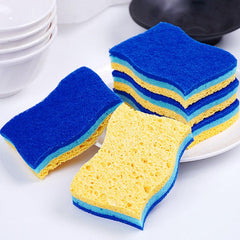 Wood Pulp Cotton Dishwashing Sponge Kitchen Cleaning Sponge Block