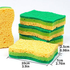 Wood Pulp Cotton Dishwashing Sponge Kitchen Cleaning Sponge Block
