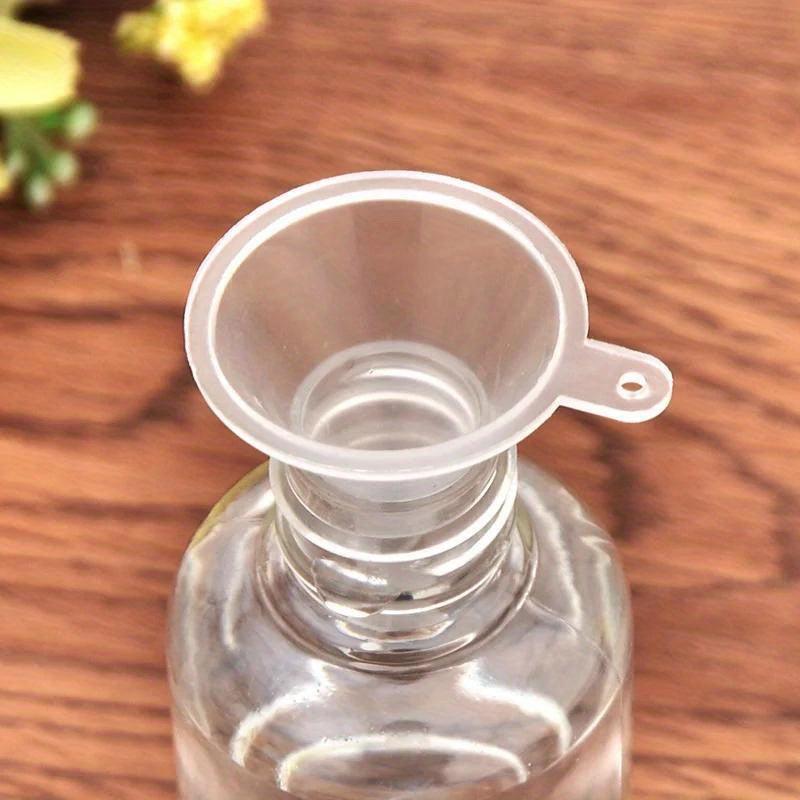 12pcs Mini Plastic Funnel Small Mouth Liquid Funnels Lab Supplies Tools