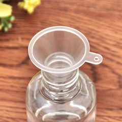 12pcs Mini Plastic Funnel Small Mouth Liquid Funnels Lab Supplies Tools