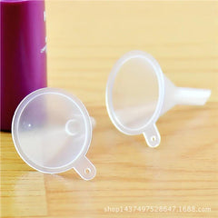 12pcs Mini Plastic Funnel Small Mouth Liquid Funnels Lab Supplies Tools