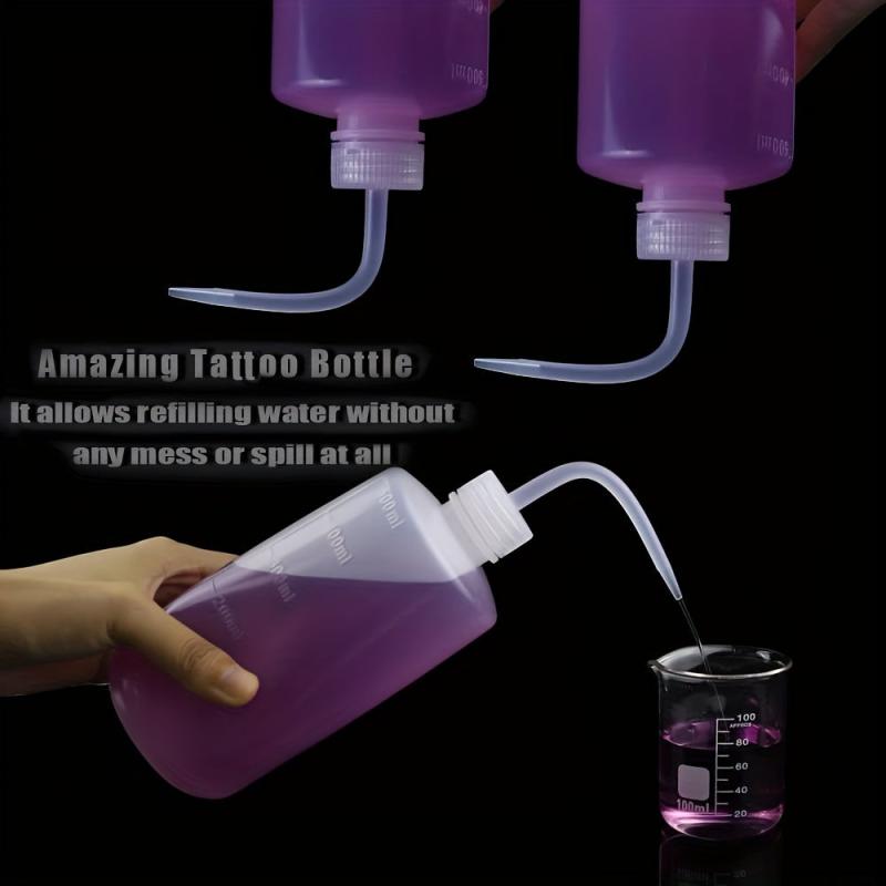 2pcs 500ml Inverted Plastic Squeeze Bottles Safe Rinse Bottle