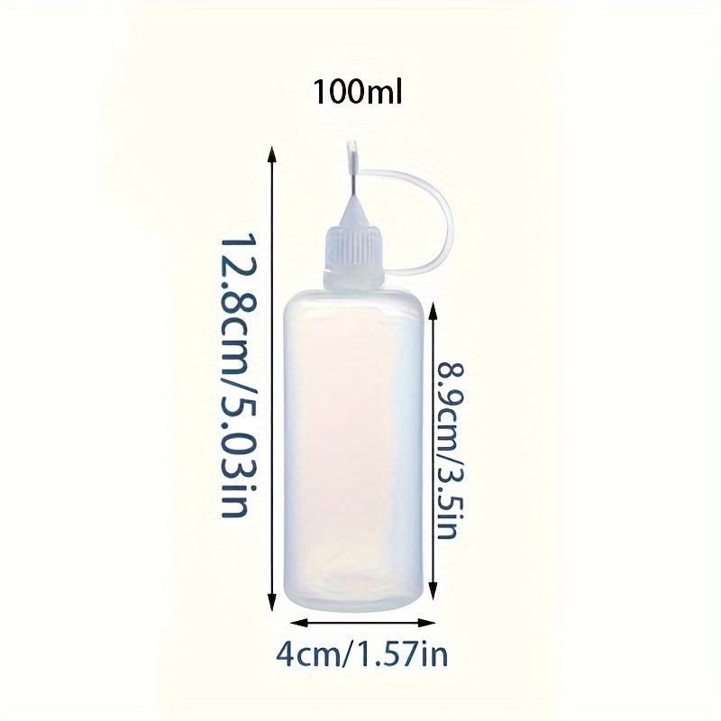 2pcs 50ml 100ml Squeeze Tip Applicator Bottle With Cap