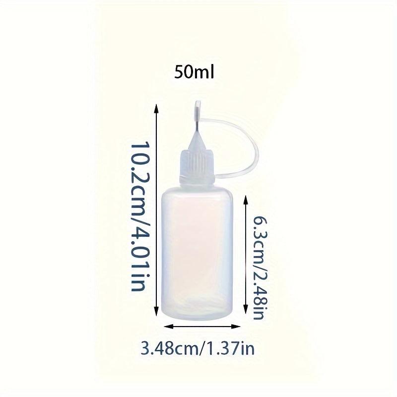 2pcs 50ml 100ml Squeeze Tip Applicator Bottle With Cap