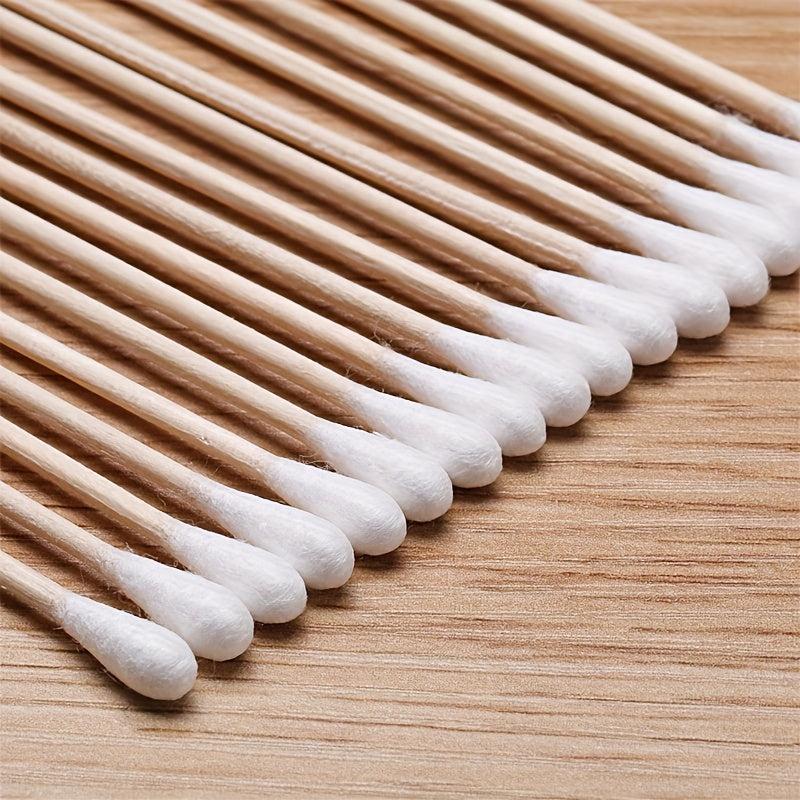 Long Cotton Swabs With Wooden Handles 19 Pack